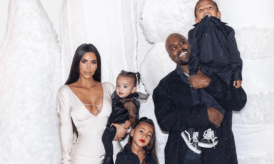 Kim Kardashian z mężem i dziećmi.