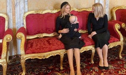 Kasia Tusk z całą rodziną u papieża Franciszka! Pokazała córeczkę!  [ZDJĘCIA]