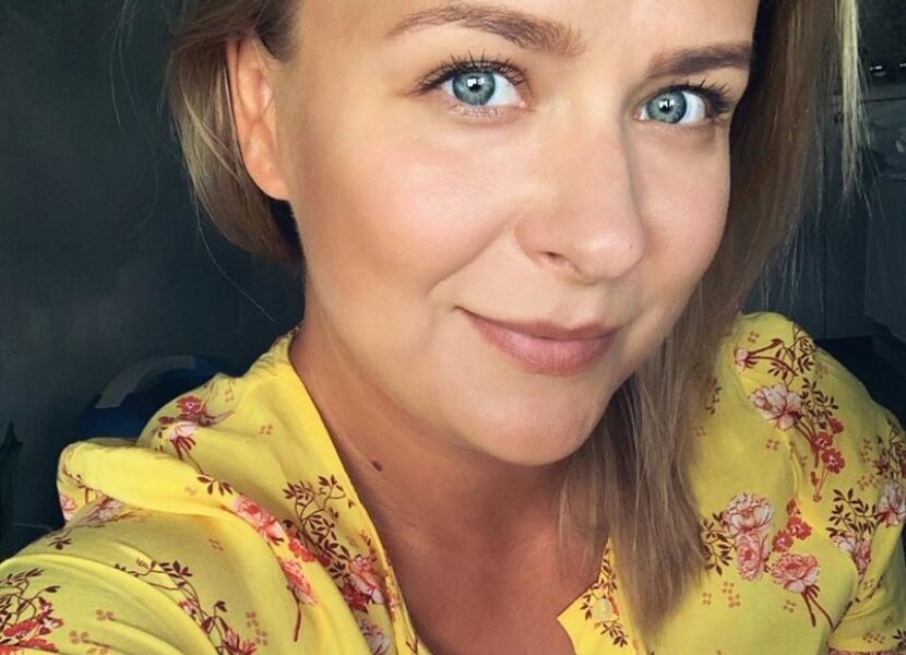 Aneta Zając podczas gali kalendarza ATM.