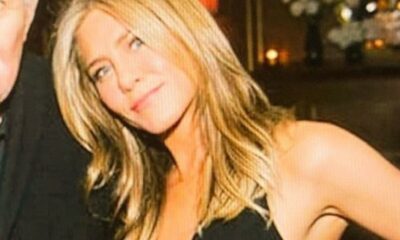 jennifer aniston na zdjęciu z tatą