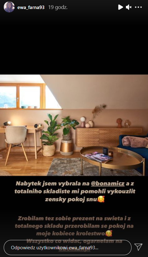 Metamorfoza pokoju Ewy Farny
