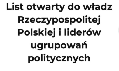 List otwarty MEDIÓW do