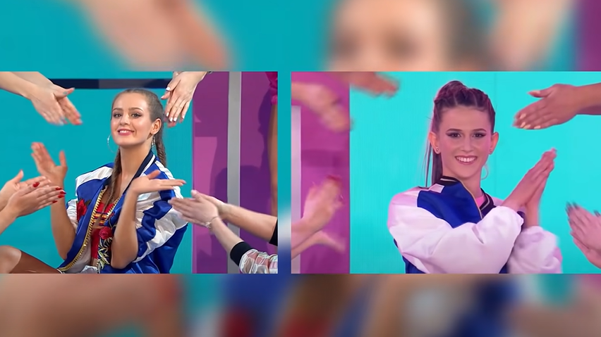 Roksana Węgiel i Wiktoria Gąsiewska w programie Dance Dance Dance.