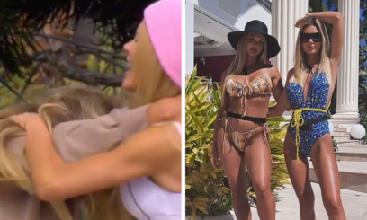 Angela i Caroline z programu Love Island w strojach kąpielowych