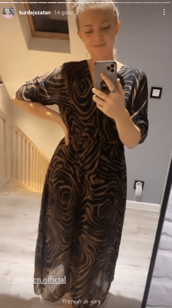 Basia Kurdej-Szatan  w maxi sukience znanej marki