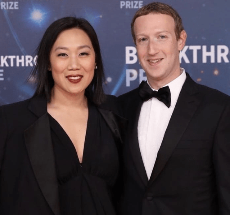 Mark Zuckerberg z żoną.