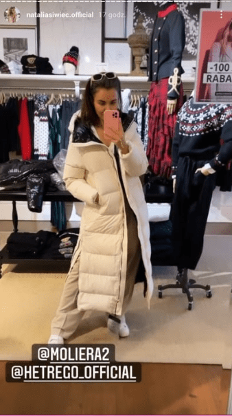 Natalia Siwiec w puchowym płaszczu od luksusowej marki