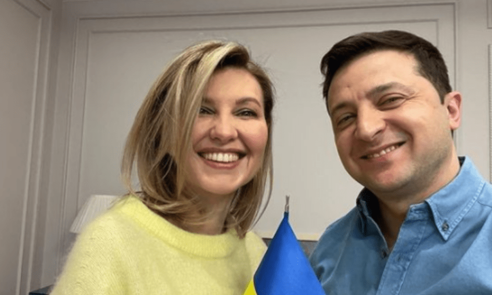 Wołodymyr i Olena Zełenscy
