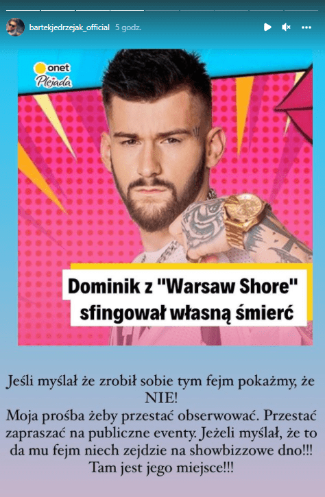 Dominik Raczkowski z Warsaw Shore