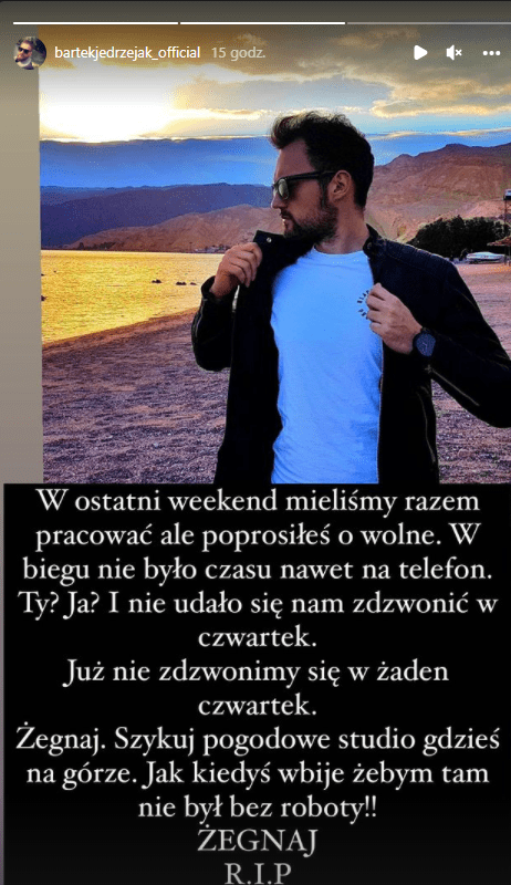 Śmierć dziennikarza TVN.