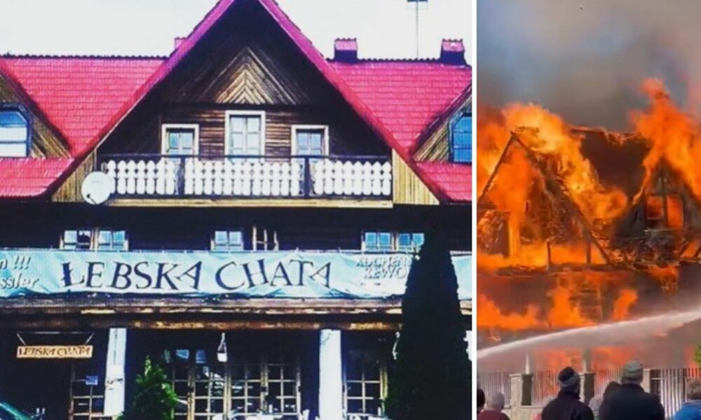 Pożar restauracji Łebska chata.