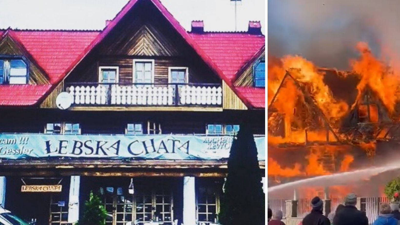 Pożar restauracji Łebska chata.