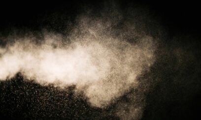 Pył promieniotwórczy.