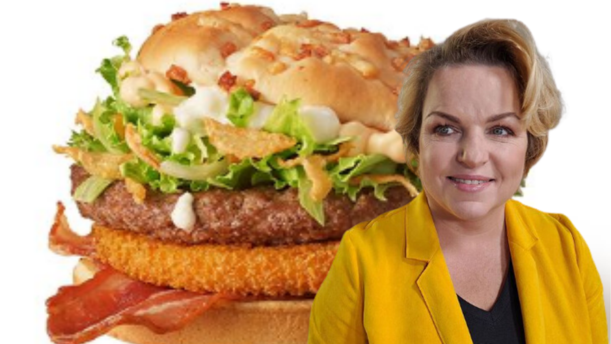 Katarzyna Bosacka oceniła burgera drwala!