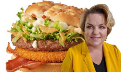 Katarzyna Bosacka oceniła burgera drwala!