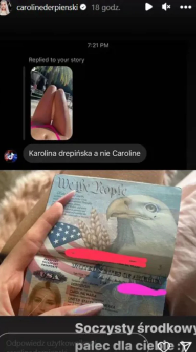 Tak nazywa się Caroline Derpienski.