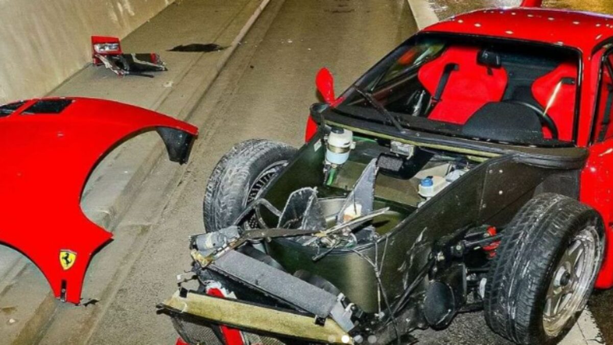 Kultowe Ferrari. Wypadek w Niemczech.