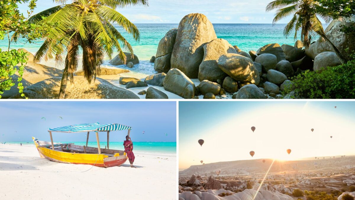 Zimowe podróże 2025 w tropikalny raj: Seszele, Zanzibar, Mauritius i więcej!