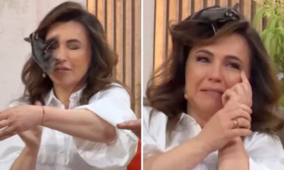 Beata Tadla zaskoczona lotopałanką we włosach na antenie