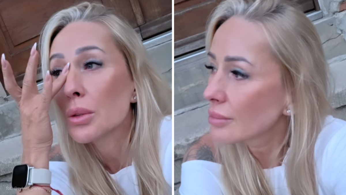 Sylwia Peretti zapłakana pod bramą aresztu. Przejechała 600 kilometrów z walizką w bagażniku